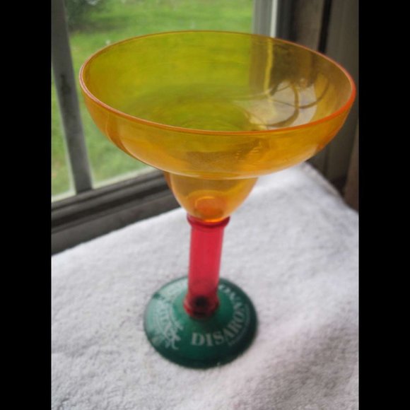 5 DiSarita DiSaranno Amaretto Originale Orange Green Red Plastic Margarita Glass - Picture 7 of 13